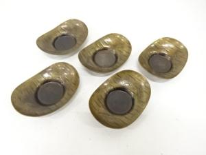小判形　茶托　5客揃